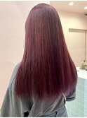 ダブルカラーラベンダーベージュカラーケアブリーチハイトーン