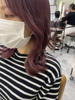 エイム ヘアメイク 横川店(eim HAIR MAKE) レイヤー×raspberry pink