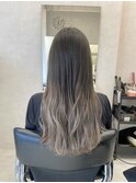 透明感グレージュグラデーション♪