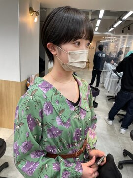 ロット 横浜(lot) マッシュショート/黒髪スタイル/髪質改善［横浜駅］