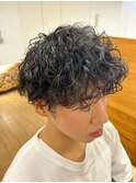 波巻きパーマ