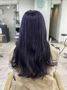 アジールヘア 所沢プロペ通り店(agir hair) ダークラベンダー紫アメジストカラー所沢寒色所沢