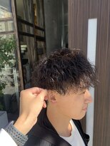アース 天満橋店(HAIR & MAKE EARTH) 10代20代韓流☆ツイストパーマショートマッシュアッシュブラウン