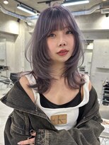 サイン 渋谷(SIGN)&nbsp;ザクザクレイヤーカット巻き方簡単ミディアムロング韓国表参道