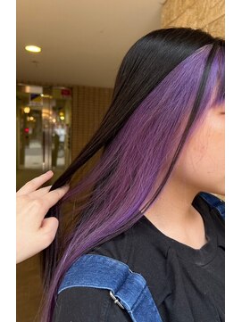 アース 高円寺店(HAIR & MAKE EARTH) インナーパープル♪ 【@mppp_32485】