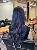 パープルブラック/暗染/黒染め/ダークカラー/韓国風