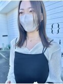 ブリーチなしベージュ×外ハネロブ20代30代40代津市