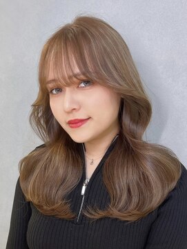 シー(See.) 韓国ヘアレイヤーカット顔周りカットブリーチなしダブルカラーA