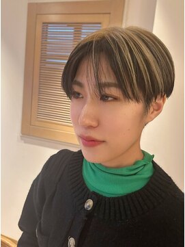 ユウヘアー 石川橋店(U Hair) 大人ハンサムショートマッシュ/ブリーチ