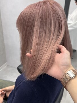 ヘアサロン ドットプラス 町田店(dot. plus) 【齋尾帆乃花】ホワイトピンク