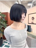 イメチェン/ホワイトブロンド/外ハネボブ/美髪/栄/矢場町k35