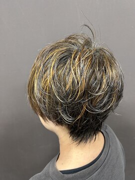 びび 住吉店 ウィービング白髪ぼかし