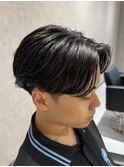 熊本メンズパーマ センターパート ニュアンスパーマ MEN'S HAIR