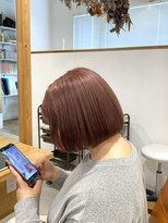 ユニカ 宇都宮(yunica)&nbsp;縮毛矯正/くびれヘア/アプリコットオレンジ/ハイライトカラー