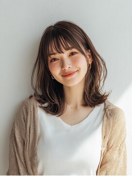 レリーボンズ 夙川(Rely Bonds) ゆるふわミディ×ブラウンカラーで抜け感UP【夙川/苦楽園】