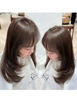 ノーブル 白金台店(Noble by PROGRESS)&nbsp;☆透明感 大人カール30代40代50代ミルクティーベージュ☆