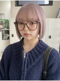 マッシュショートハイライトハンサムショートヘアカラーパーマ