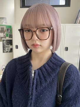 エイチ(811) マッシュショートハイライトハンサムショートヘアカラーパーマ