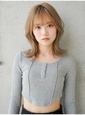 大人可愛い！外ハネウルフヘアー