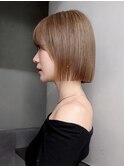 顔周りレイヤーボブ前髪カット大人ガーリー _ba574712