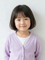 と和 巣鴨 都会的ミニボブ×シースルーバング