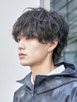 フィフス 大分(fifth)&nbsp;大分シャドウパーマメンズカットラウンドマッシュツーブロック