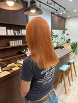 ニュースエン(newseN:)&nbsp;オレンジベージュ/ダブルカラー/ケアブリーチ/髪質改善/新潟