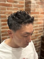 ヘアモードキクチ 日本橋室町店&nbsp;スパイキーショート　ピンパーマ　日本橋室町　理容室