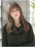 ミルクティベージュで柔らかロング☆relian青山☆