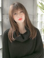 リリアン 青山(relian) ミルクティベージュで柔らかロング☆relian青山☆