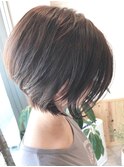 かき上げショート・アッシュベージュ