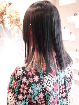 ロリム(RorriM) インナーカラー　ベビーピンク　ダブルカラー