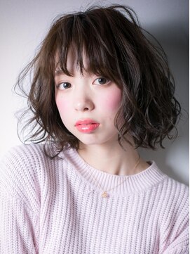 カバーヘアアンドスパ ブリス 浦和(COVER HAIR&SPA bliss) *bliss浦和*大人かわいいダブルバングの小顔フェミニンボブx