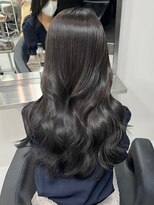 ベレーザ 渋谷(BELEZA)&nbsp;ba1539黒髪アッシュブラックコリアンスタイルオリーブグレージュ