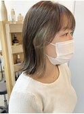【cuzKLUB】イヤリングカラーシアーベージュボブ【池袋】