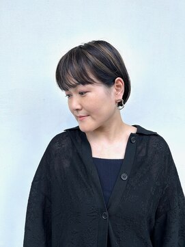 アルジャーノン(algernon) ミニマムボブ+ハイライト