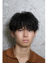 ネイビー 表参道(NAVY) シースルーマッシュ　ニュアンスパーマ　緩めパーマ　黒髪