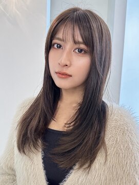 ローネス ギンザ(LONESS ginza) くびレイヤーエモージュグレーベージュカラーダーク アッシュ