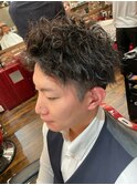 ツーブロ刈り上げ×ツイスパ