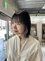 アドア 横浜(ADORE)&nbsp;【ADORE横浜】くびれボブ×インナーカラー×シルバー