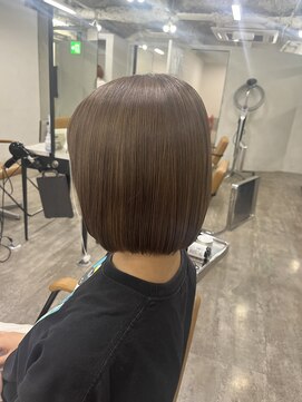 プライズ アイリス 池袋東口店(prize Iris) ブリーチなしダブルカラー/ミルクティーベージュ/池袋東口店