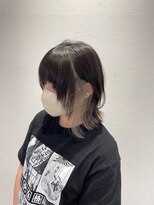 アース 葛西店(HAIR&MAKE EARTH) インナーシルバー×ウルフボブ