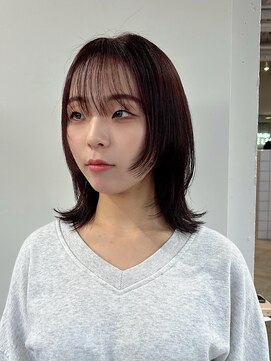 ラヴィズム(LUVISM) ダブルカラーブリーチインナーカラー顔周りレイヤー