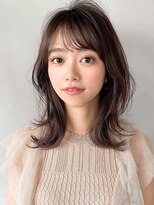 似合わせカット薄めバング大人可愛いワンカール#312f0429