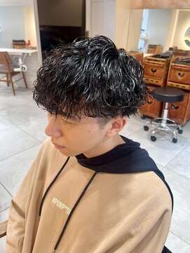 キャンバス バイ ネオリーブ 横浜西口(Canvas by neo.) メンズパーマ　波巻きパーマ　マッシュ　横浜