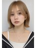 人気No.1☆艶髪にしたい方◎小顔カット＋天使の艶カラー￥17600→￥16500