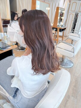ネオリーブ チロル 横浜西口店(Neolive CiroL.) ロングヘア/ラベンダーベージュ/艶カラー/くびれヘア【横浜】k