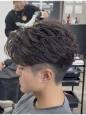 フェザーショートフェザーパーマ熊本メンズカット