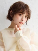 アース コアフュール ボーテ 藤枝店(EARTH coiffure beaute)&nbsp;小顔カット×グレージュ×くせ毛風ボブ