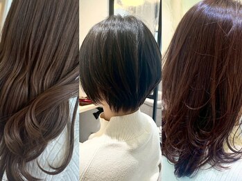 シェルバイコソラ(SHELL by kosora)の写真/【牧落駅徒歩1分】有名サロン出身スタイリスト在籍◎少人数制プライベートサロンでなりたいスタイルに♪